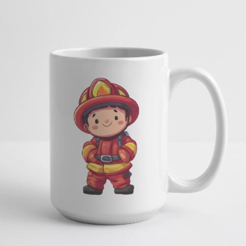 Friendly Firefighter Hero - Coffee/Tea Mug 15 oz
