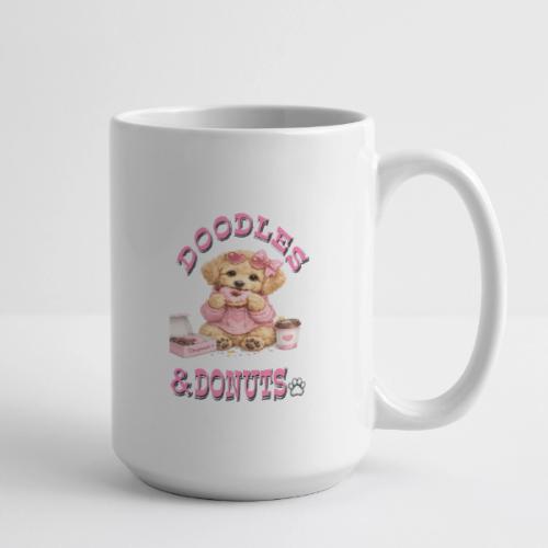 Doodles & Doughnut Cozy Dog Mom Design - Coffee/Tea Mug 15 oz