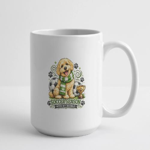 Soccer Season With My Doodle Goldendoodle Dog - Coffee/Tea Mug 15 oz
