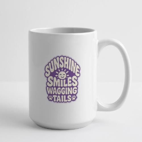 Sunshine Smiles Wagging Tails - Coffee/Tea Mug 15 oz