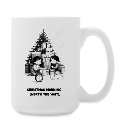 Christmas Morning T-Shirt | Minimalist Kids Gifts - Coffee/Tea Mug 15 oz