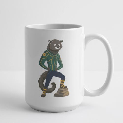 Raccoon Ranger in Neon Armor - Coffee/Tea Mug 15 oz