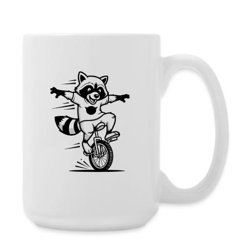 Unicycle Fox Cartoon - Coffee/Tea Mug 15 oz