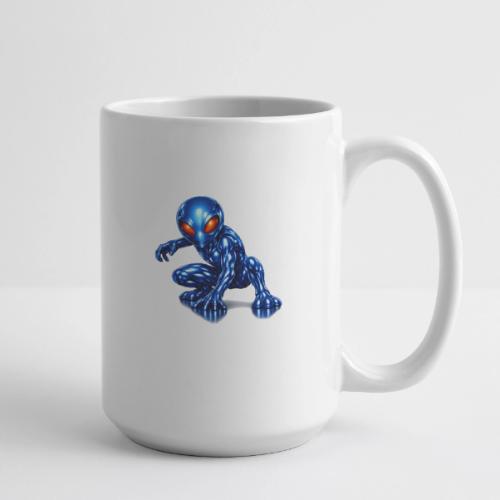 Blue Alien Crouch - Coffee/Tea Mug 15 oz