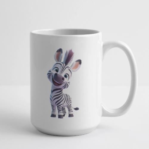 Playful 3D Baby Zebra Smiling Brightly - Coffee/Tea Mug 15 oz