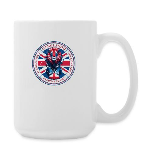 England Lion Emblem T Shirt, Flag Pride Gift - Coffee/Tea Mug 15 oz