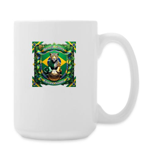 Brazil Jaguar Glory T-Shirt, Flag Pride Badge Gift - Coffee/Tea Mug 15 oz