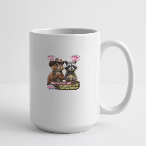 Freedom Squirrel and Raccoon - Coffee/Tea Mug 15 oz
