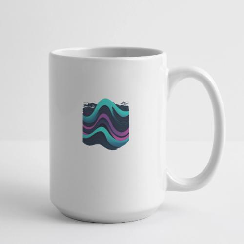 Abstract Wavy Ocean Pattern - Coffee/Tea Mug 15 oz