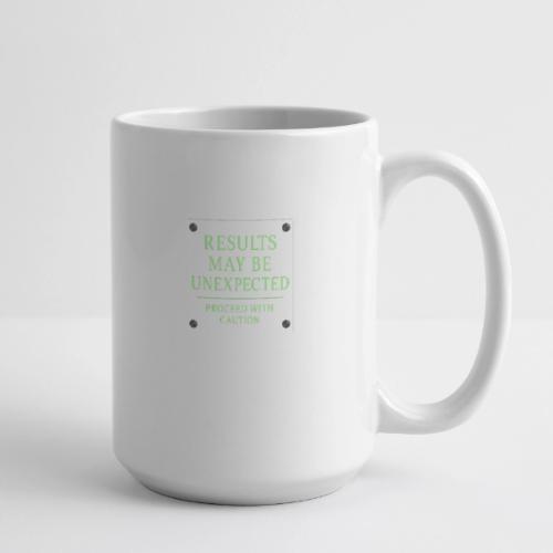 Results May Be Unexpected - Neon Green - Coffee/Tea Mug 15 oz