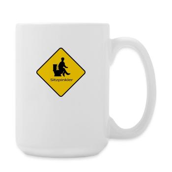Sitzpinkler - Coffee/Tea Mug 15 oz - white - Right