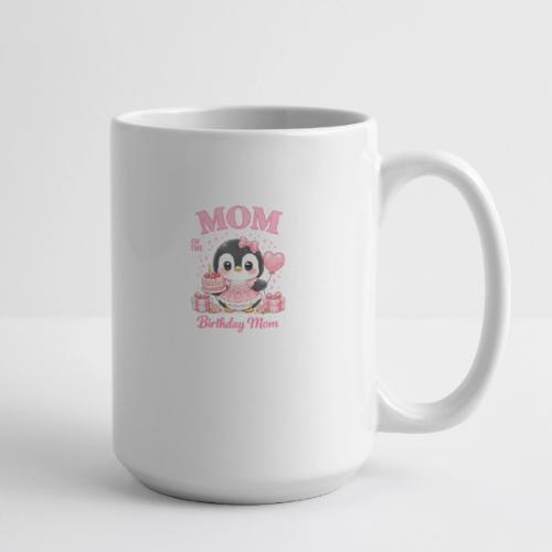 Cute Penguin Birthday Mom Kawaii Cake Balloon Gift - Coffee/Tea Mug 15 oz