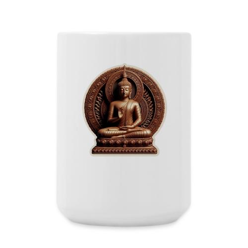 Buddha Statue in meditation and Hand Mudra - Coffee/Tea Mug 15 oz