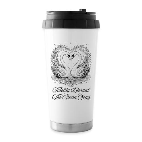 Poetic Swan T-Shirt - 16 oz Travel Mug