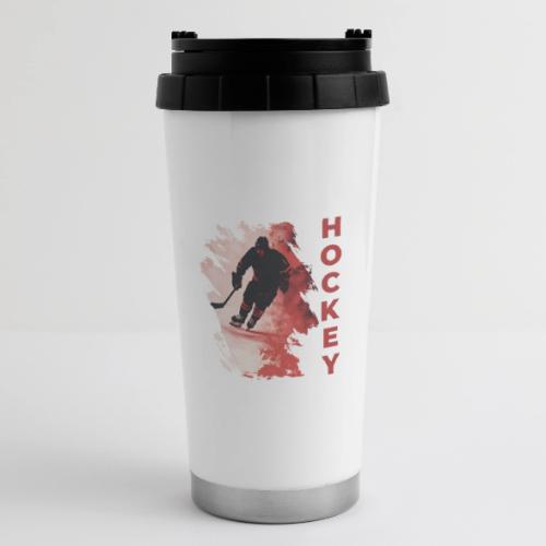 Hockey Fire - 16 oz Travel Mug