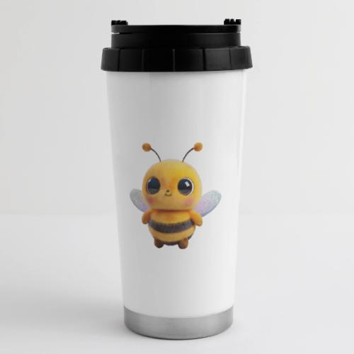 Sweet Cartoon Baby Bee with Innocent Eyes - 16 oz Travel Mug
