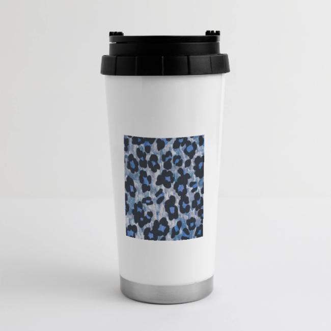 blue ank black leopard pattern