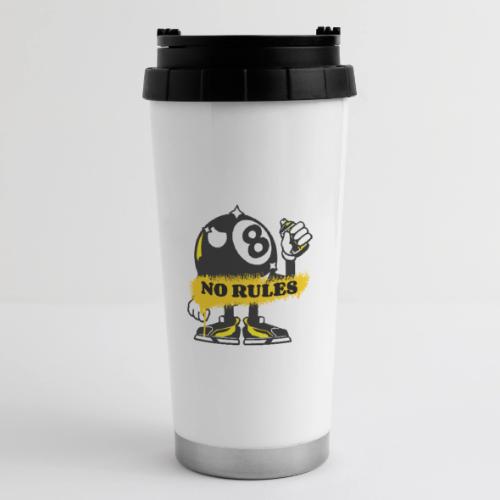 No Rules 8 Ball - 16 oz Travel Mug