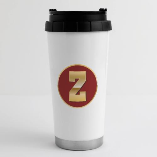 Letter Z – Capital Varsity Alphabet Monogram - 16 oz Travel Mug