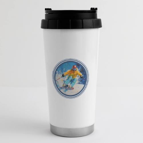 Born for Skiing - 16 oz Travel Mug