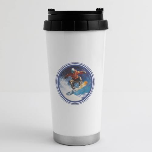 Snowboarding Rush - 16 oz Travel Mug