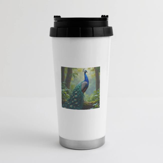 Majestic Peacock in Enchanted Forest