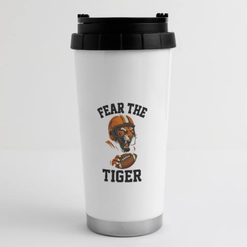 Fear The Tiger Football Helmet T-Shirt - 16 oz Travel Mug