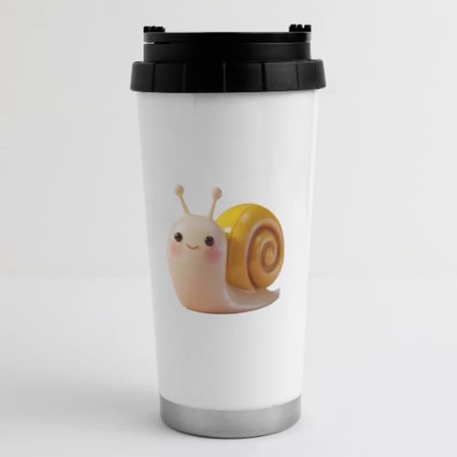 Sweet Cartoon Baby Snail Full of Joy - 16 oz Travel Mug