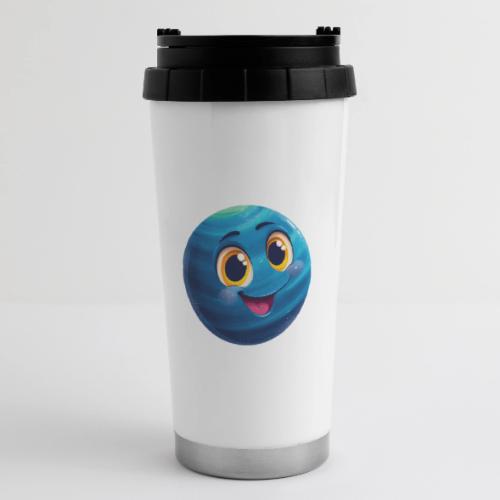 Smiling Blue Planet - 16 oz Travel Mug