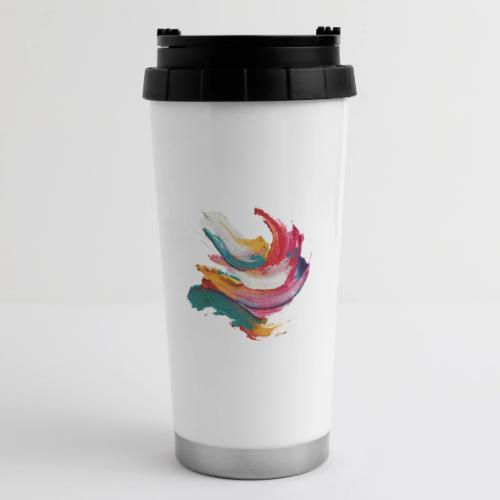 Colorful brushstrokes - 16 oz Travel Mug
