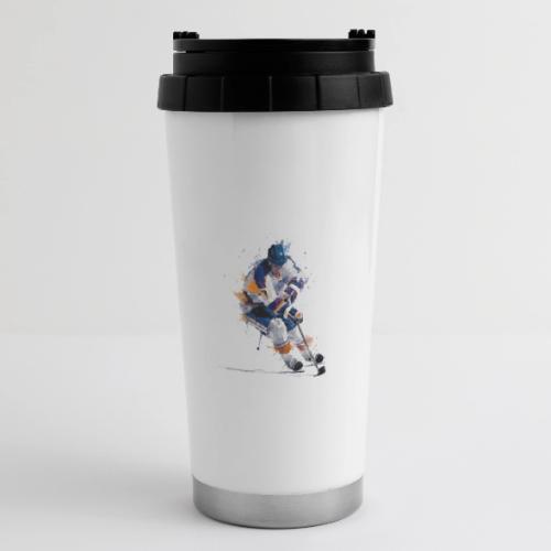 Hockey: Icy Streaks - 16 oz Travel Mug