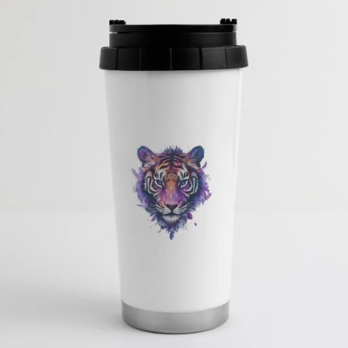 Mystic Violet Tiger - 16 oz Travel Mug
