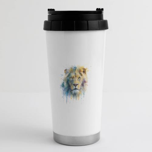 Splash-Art Lion Face - 16 oz Travel Mug
