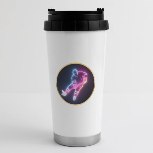 Hockey: Neon Ice Striker - 16 oz Travel Mug