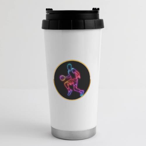 Basketball: Neon Dribble Pulse - 16 oz Travel Mug