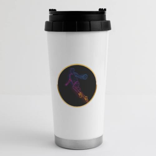 Basketball: Neon Jump Shot - 16 oz Travel Mug