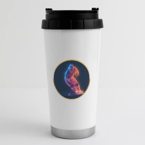 Hockey: Neon Hockey Sketch - 16 oz Travel Mug
