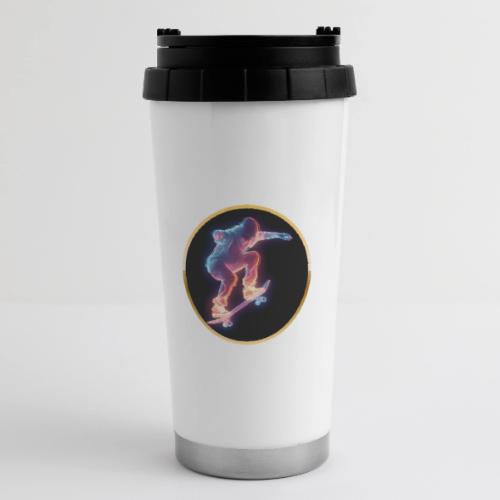 Skateboarding: Neon Skate Orbit - 16 oz Travel Mug