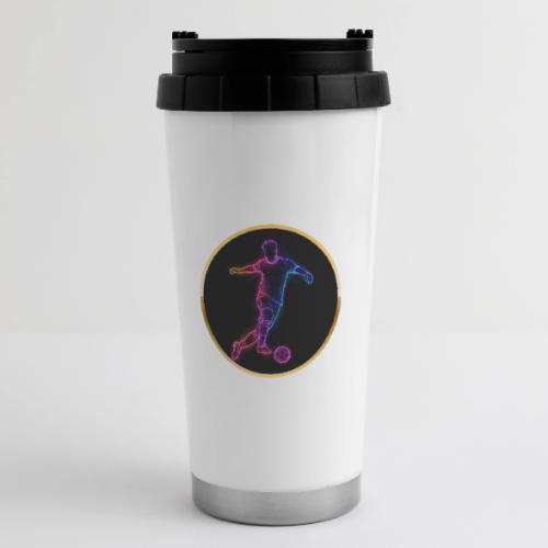Neon Soccer Flow - 16 oz Travel Mug