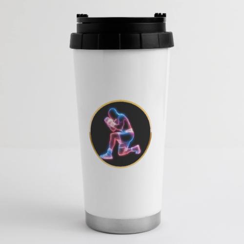 Neon Boxing Focus - 16 oz Travel Mug