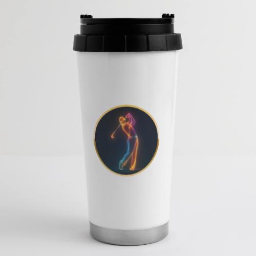 Neon Golf Motion - 16 oz Travel Mug