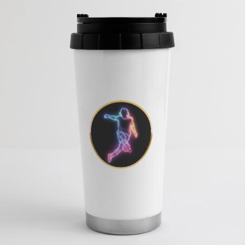 Soccer: Neon Goal Fusion - 16 oz Travel Mug