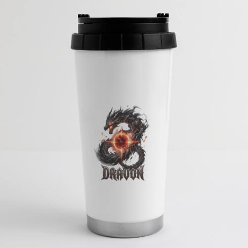 Dravon Fire Dragon Dark Fantasy Graphic T-Shirt - 16 oz Travel Mug