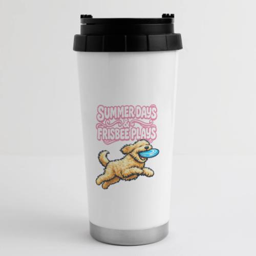 Summer Days & Frisbee Plays - 16 oz Travel Mug