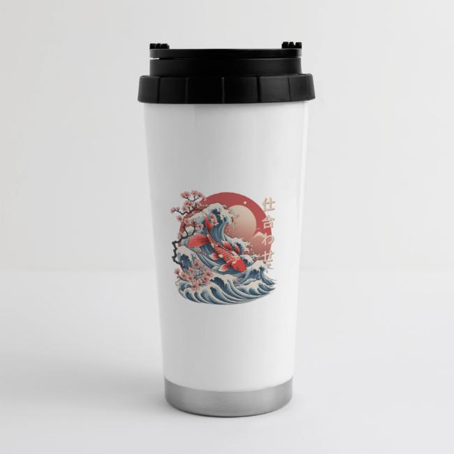 Majestic Koi Fish Ukiyo-e Japanese Design