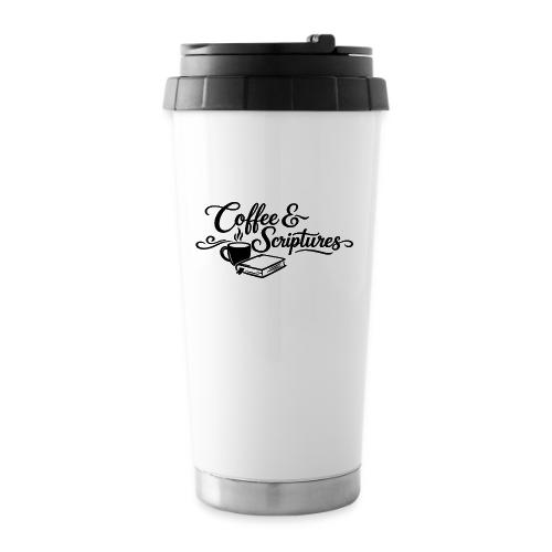 Coffee and Scriptures - 16 oz Travel Mug