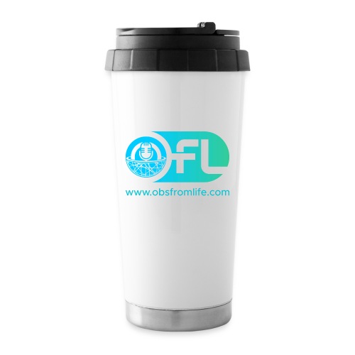 Observations from Life Logo with Web Address - Travel Mug