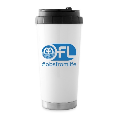 Observations from Life Logo with Hashtag - Travel Mug
