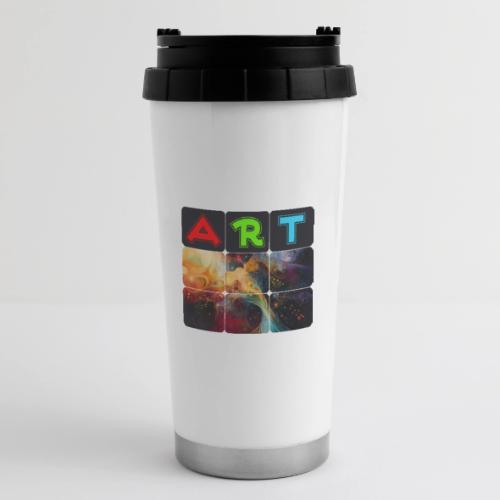 Waves of Art - 16 oz Travel Mug