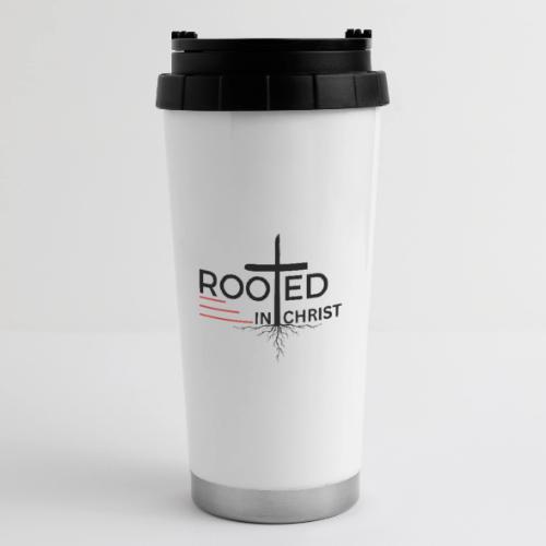 Rooted in Christ - Colossians 2:7 - 16 oz Travel Mug